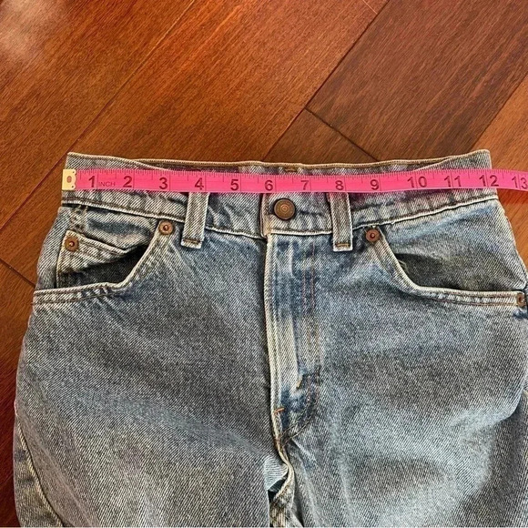 Levi’s Vintage Orange Tab Children’s Jeans Straight Leg Light Wash Distressed 12 - Picture 10 of 11